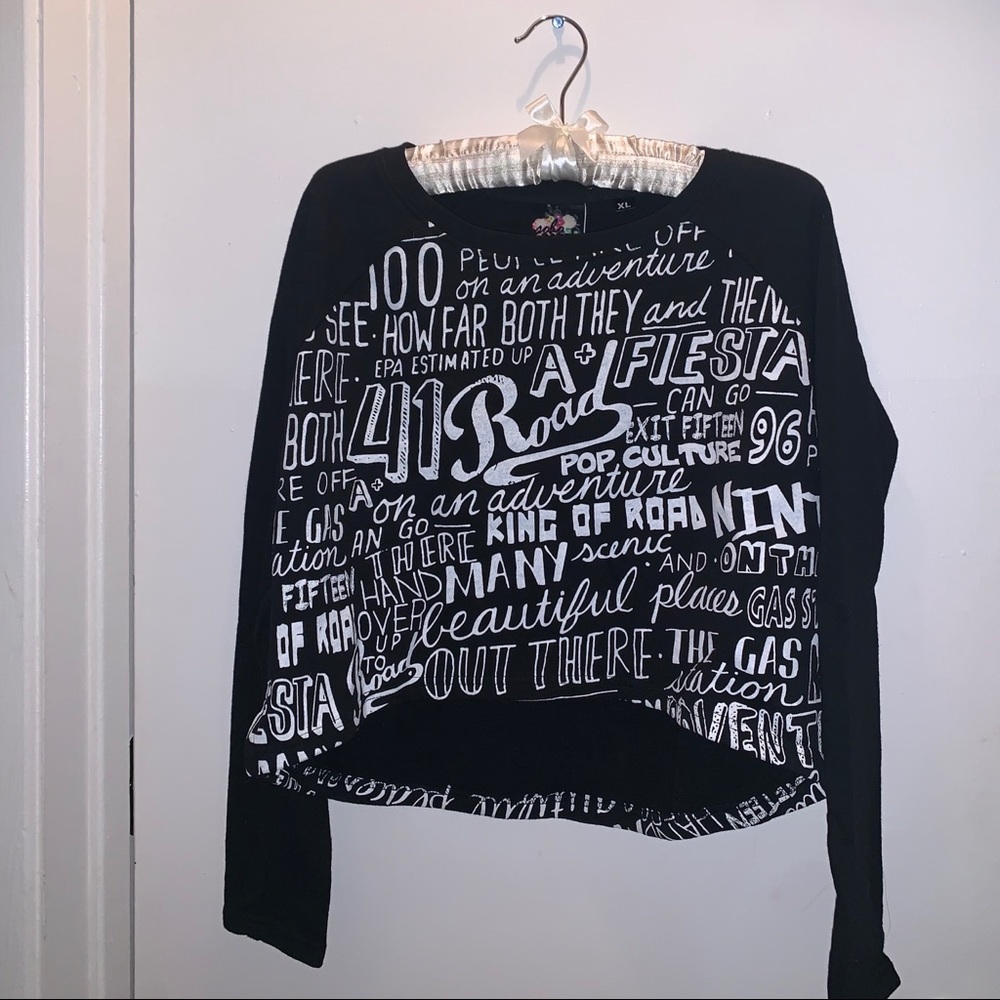 Crop Crew Neck Sweatshirt